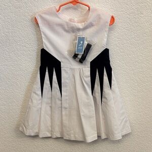Jacadi White and Black Kids Dress